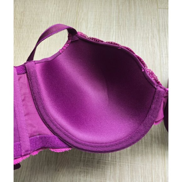 Savage X Fenty Purple Molded Lined Underwire Lace Bra Size 38DD New - Picture 7 of 8